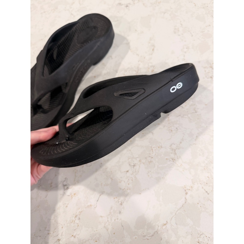 OOFOS OOriginal Recovery Sandals Black Mens 5 Womens 7 EU 38 Flip Flops